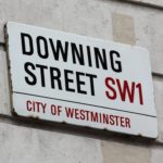 Street sign of Downing Street