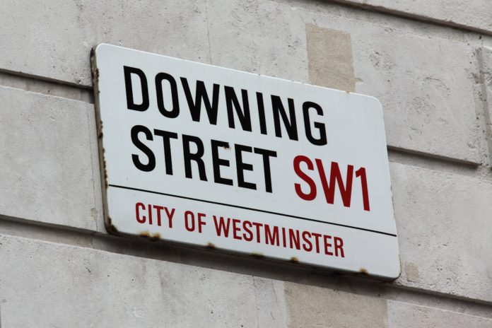 Street sign of Downing Street